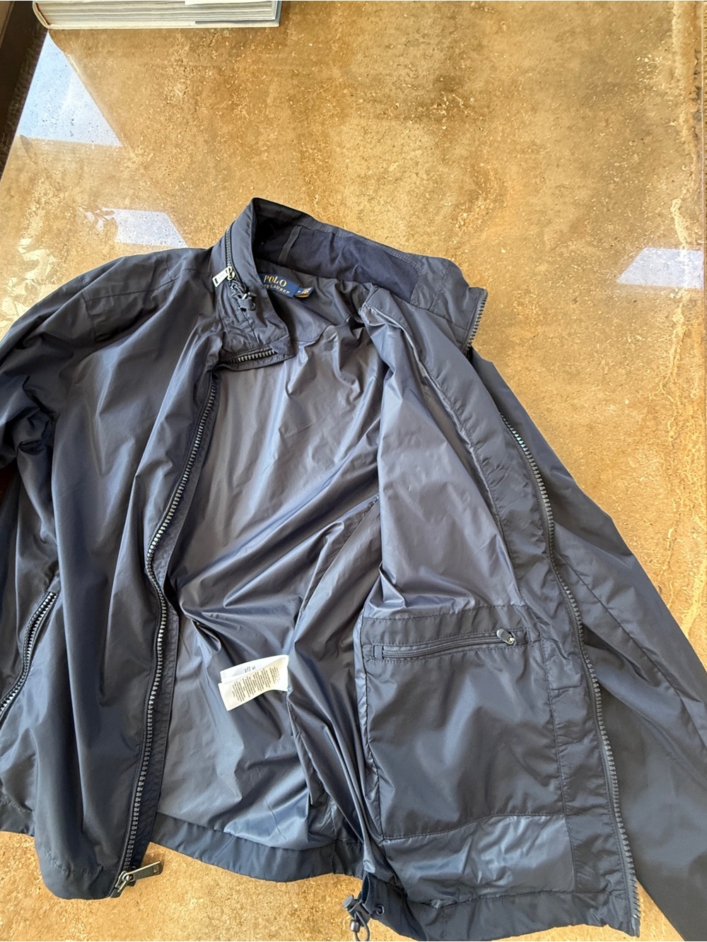 Ralph Lauren Zippered Hoodie Nylon Jacket - Picture 3 of 3